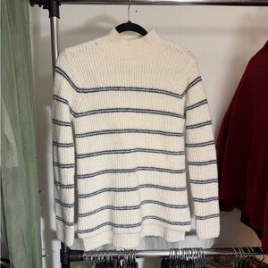 Maurices Cream and Black Knit Sweater